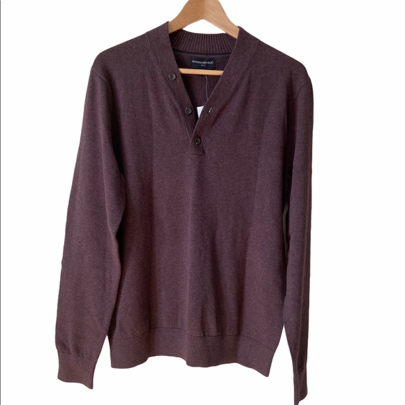 Banana Republic Other - Banana Republic Men’s Cotton Brown Sweater, Small